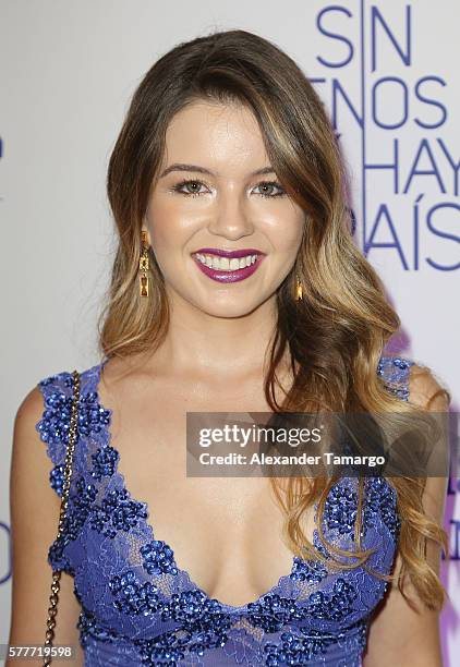 Ana Carolina Grajales is seen attending Telemundo's 'MARTRES' event at the Conrad Hotel on July 19, 2016 in Miami, Florida.