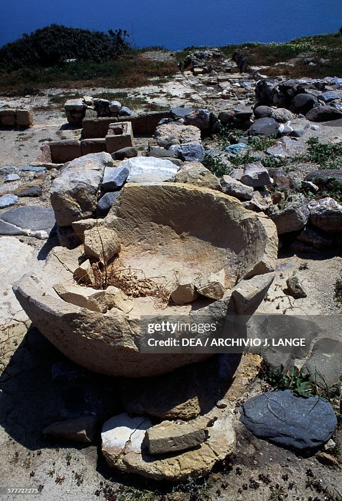 Ruins, archaeological site of Tripitos, Sitia