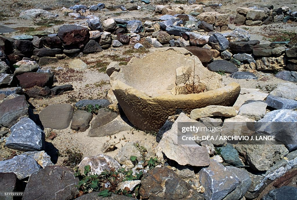 Ruins, archaeological site of Tripitos, Sitia