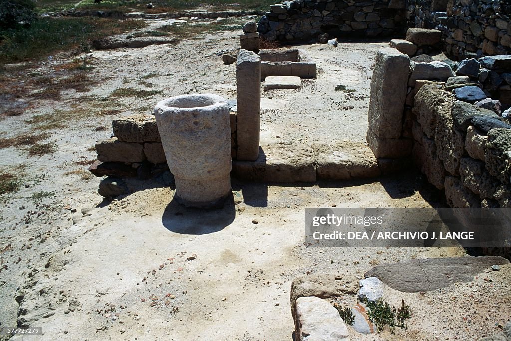 Ruins, archaeological site of Tripitos, Sitia