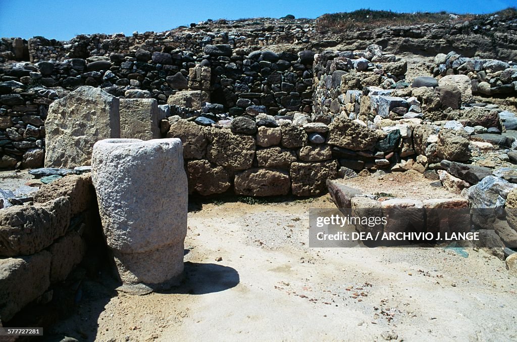 Ruins, archaeological site of Tripitos, Sitia