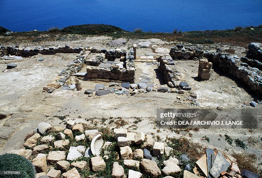 Ruins, archaeological site of Tripitos, Sitia