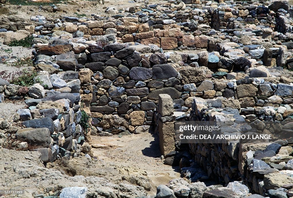 Ruins, archaeological site of Tripitos, Sitia