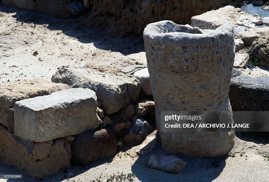 Ruins, archaeological site of Tripitos, Sitia