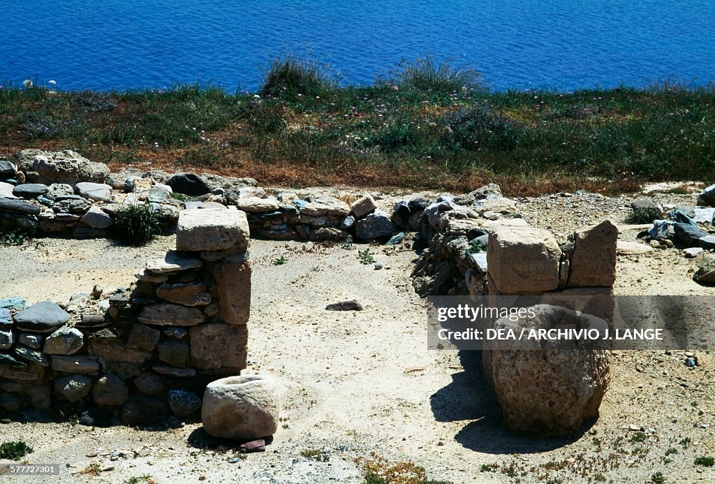 Ruins, archaeological site of Tripitos, Sitia