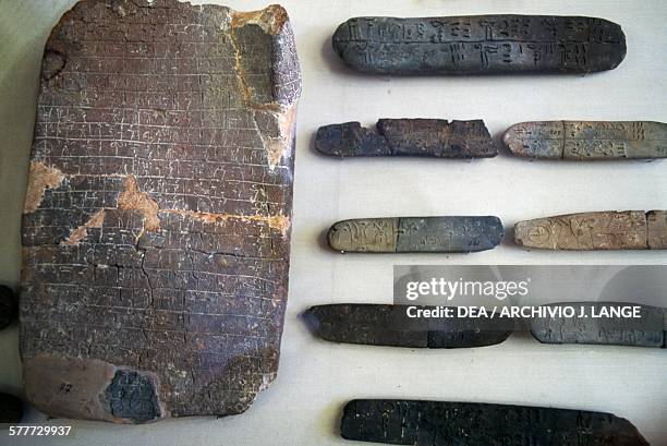 Linear A Script Examples Tablets With Linear A Inscriptions Photos and Premium High Res Pictures ...