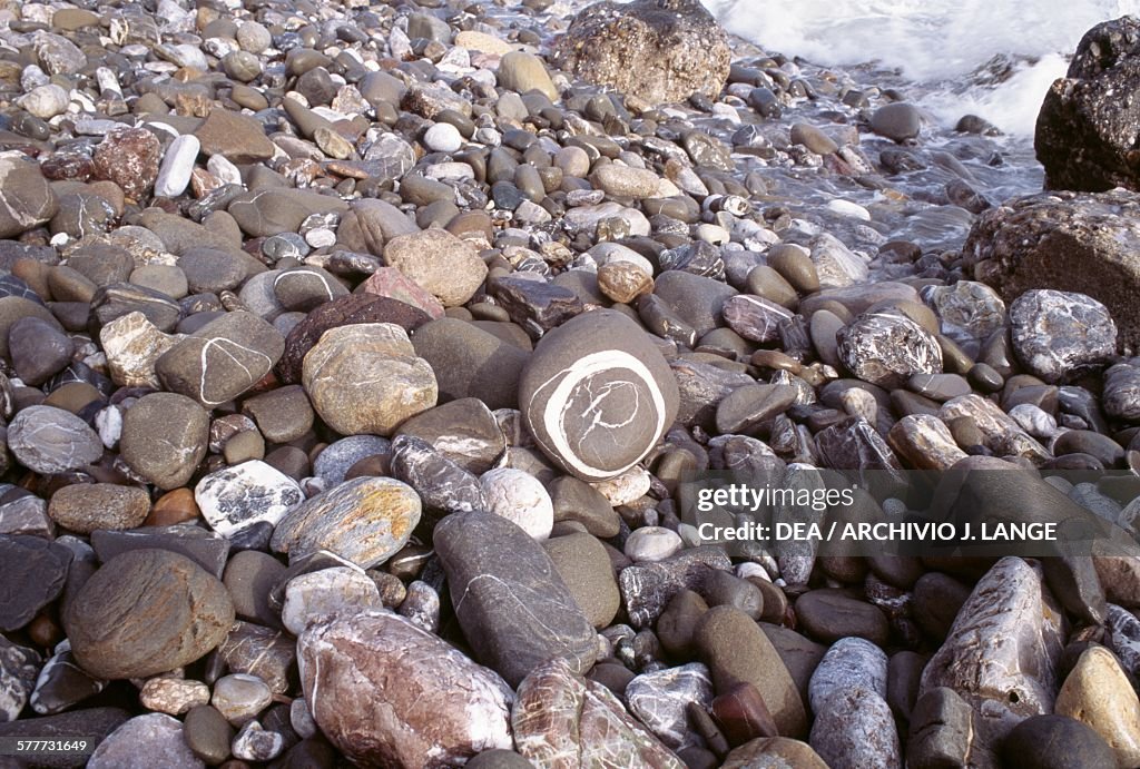 The sea lapping against the rocks, Crete