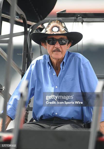 Richard Petty , Hall of Fame Driver and car owner for Marcos Ambrose DeWalt Tools Ford Fusion and Aric Almirola Smithfield Foods Ford Fusion during...