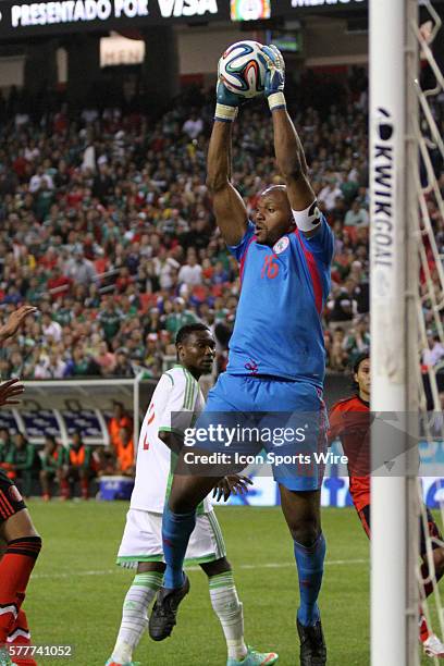 Austin Ejide . The Nigeria Men's National Team played the Mexico Men's National Team at Georgia Dome in Atlanta, Georgia in a men's international...