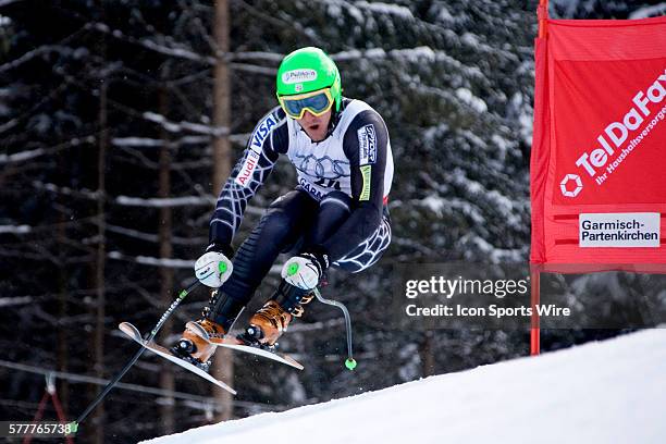 March 9, 2010: Ted LIGETY in action on the Kandahar course during the first official training run for the downhill competition at the Audi FIS Alpine...