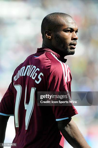 Colorado Rapids forward Omar Cummings during a Major League Soccer game between the Colorado Rapids and the Chicago Fire at Dick's Sporting Goods...