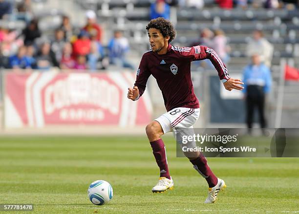 Colorado Rapids midfielder Mehdi Ballouchy during a Major League Soccer game between the Colorado Rapids and the Chicago Fire at Dick's Sporting...