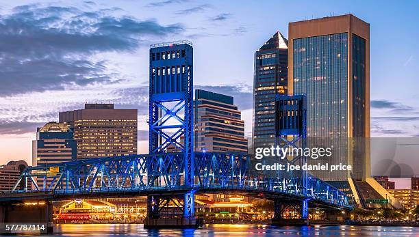 skyline, jacksonville, florida, america - jacksonville stock-fotos und bilder