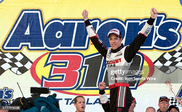 April, 25 2010: Brad Keselowski wins the running of the Aaron's 312 race at the Talladega Superspeedway in Talladega, AL.