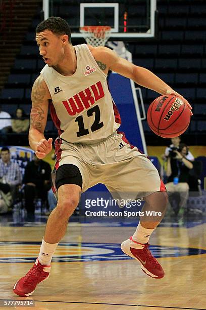 Western Kentucky Hilltoppers guard Brandon Harris during the WKU v University of Louisiana Lafayette Men's Semifinal basketball game at UNO Lakefront...