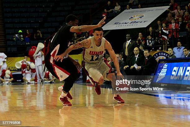 Western Kentucky Hilltoppers guard Brandon Harris during the WKU v University of Louisiana Lafayette Men's Semifinal basketball game at UNO Lakefront...