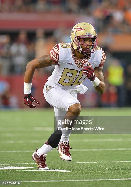 Florida State Seminoles wide receiver Rashad Greene in action during the Cowboys Classic - Florida State at Oklahoma State at AT&T Stadium in...