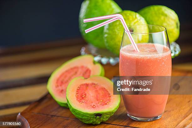 photo guava juice and fruit - guava stock pictures, royalty-free photos & images