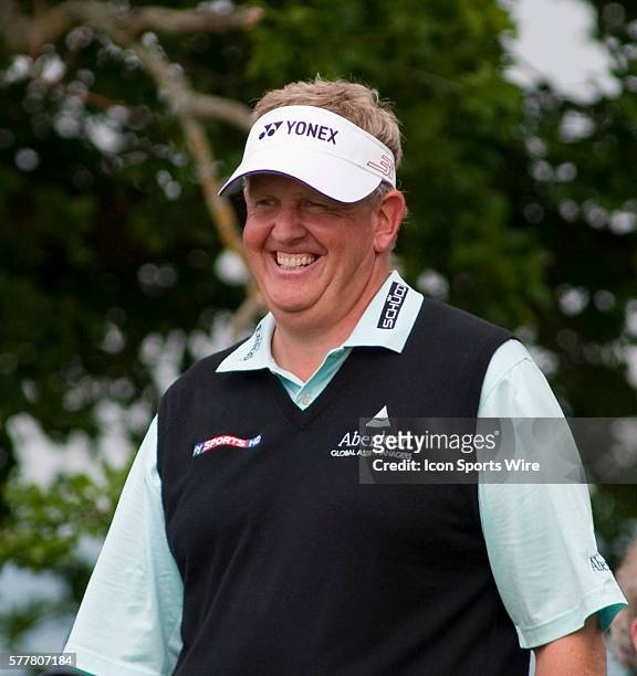 June 2010: Colin Montgomerie in action on day three of the Celtic Manor Wales Open 2010, in the Celtic Manor Resort and Golf Club, part of the Race...