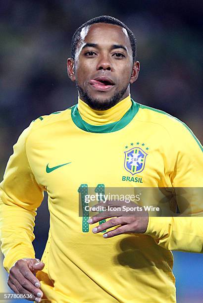 Robinho . The Brazil National Team played the North Korea National Team to a 0-0 tie at the end of the 1st half at Ellis Park Stadium in...