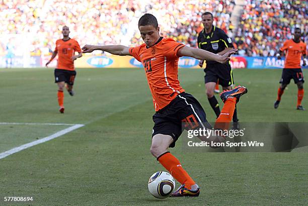 Ibrahim Afellay . The Netherlands National Team defeated the Denmark National Team 2-0 at Soccer City Stadium in Johannesburg, South Africa in a 2010...