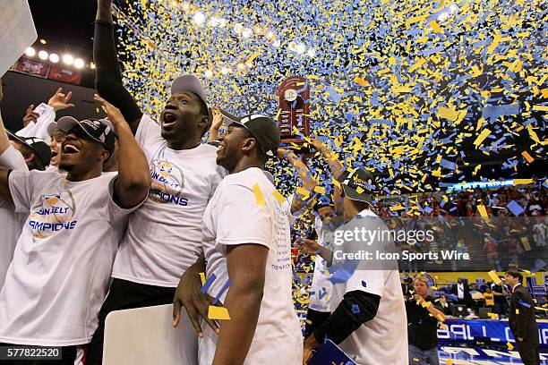 During the Georgia State v University of Louisiana Lafayette Men's championship basketball game at UNO Lakefront Arena, New Orleans, LA.