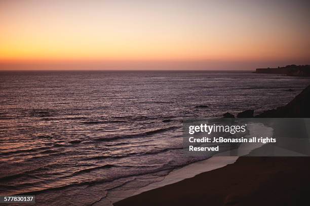california sunset. ocean side - jc bonassin ストックフォトと画像
