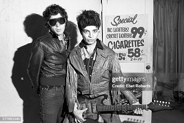 Alan Vega and Martin Rev of Suicide in New York City on January 20, 1980.