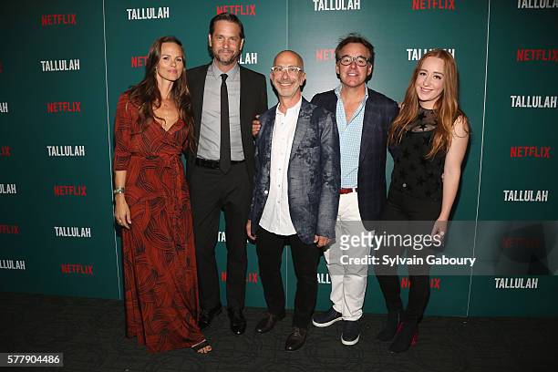Heather Rae, David Newson, Russell Levine, Chris Columbus and Eleanor Columbus attend Netflix Hosts a Special Screening of "Tallulah" at Landmark...