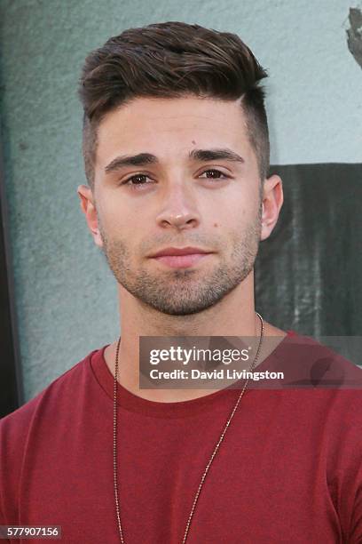 Actor Jake Miller arrives at the premiere of New Line Cinema's "Lights Out" at the TCL Chinese Theatre on July 19, 2016 in Hollywood, California.