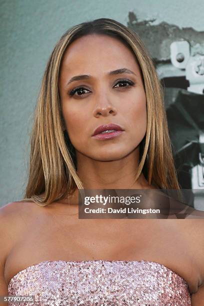 Actress Dania Ramirez arrives at the premiere of New Line Cinema's "Lights Out" at the TCL Chinese Theatre on July 19, 2016 in Hollywood, California.