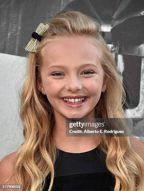 Actress Amiah Miller attends the premiere of New Line Cinema's "Lights Out" at the TCL Chinese Theatre on July 19, 2016 in Hollywood, California.