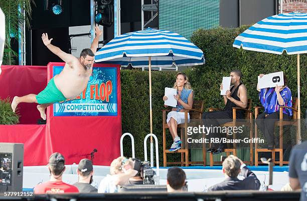 Johnson is seen at 'Jimmy Kimmel Live' on July 19, 2016 in Los Angeles, California.