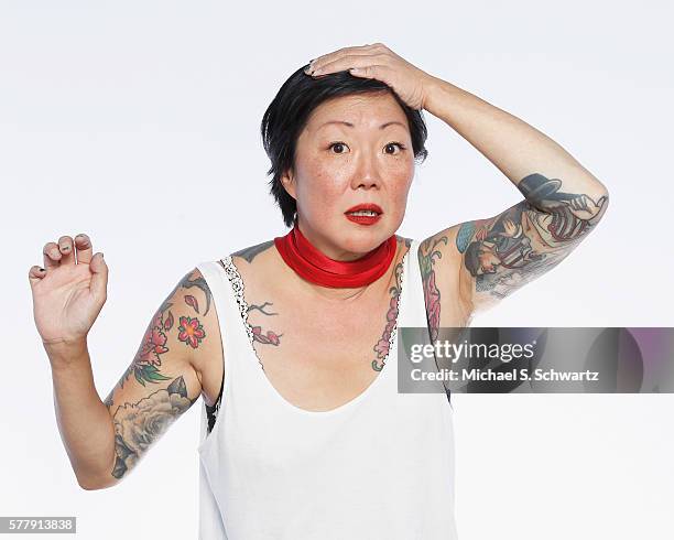 Comedian Margaret Cho poses after her performance at The Ice House Comedy Club on July 19, 2016 in Pasadena, California.