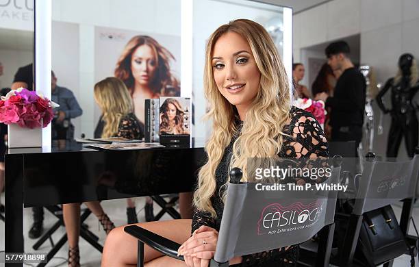 Charlotte Crosby attends the launch of the Charlotte Crosby range for Easilocks at St Martins Lane Hotel on July 20, 2016 in London, England.