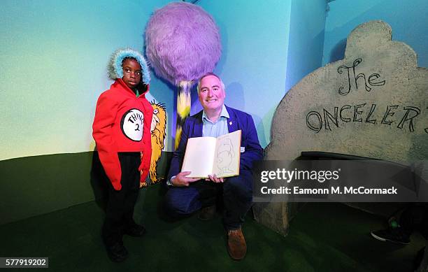 Childrens Laureate & Illustrator Chris Riddell attends the press launch for The Fantastic World Of Dr. Seuss at the new Discover Children's Story...