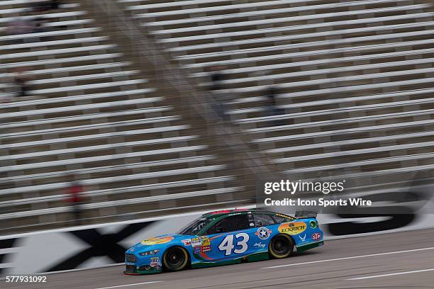 Aric Almirola, driver of the Eckrich Ford during qualifying for tomorrow's 18th Annual Duck Commander 500 at Texas Motor Speedway in Ft. Worth, TX.