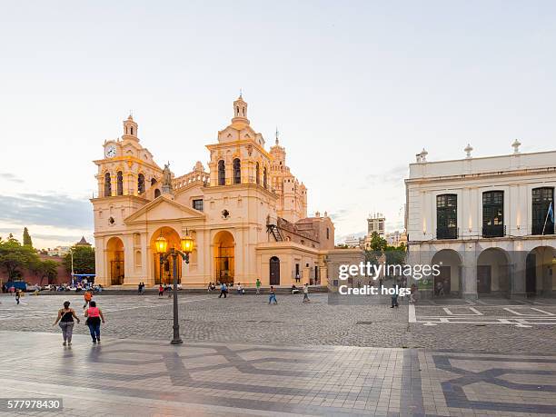 cordoba cathedral - córdoba argentina stock pictures, royalty-free photos & images