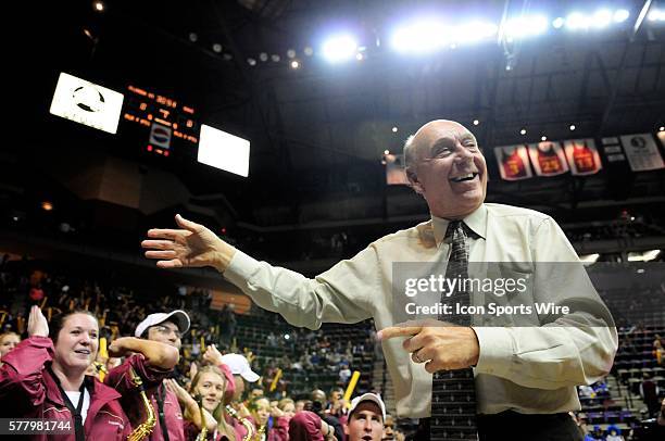 Dick Vitale conducts the Seminole Sound prior to the start of Florida State's home game against Duke on Wednesday, January 12, 2011 in the Leon...