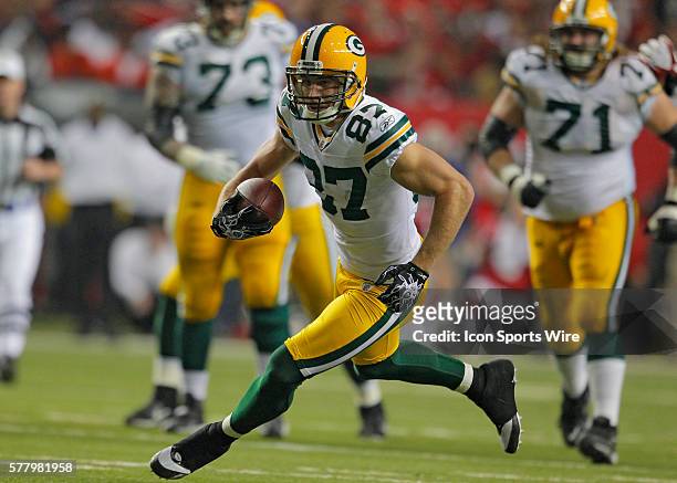 Green Bay Packers wide receiver Jordy Nelson in the Green Bay Packers 48-21 victory over the Atlanta Falcons in the NFC Divisional playoff at the...