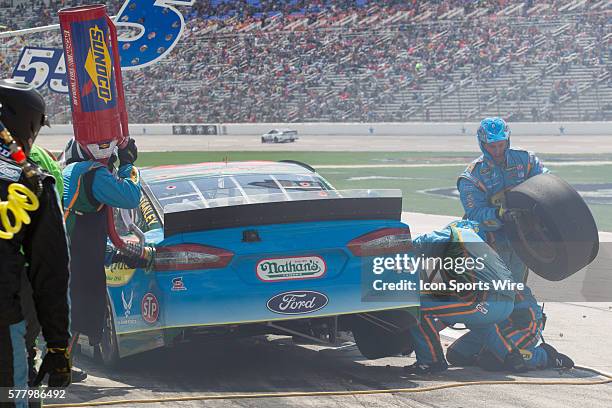 Aric Almirola, driver of the Eckrich Ford finished 12th in the rain delayed 18th Annual Duck Commander 500 at Texas Motor Speedway in Ft. Worth, TX.