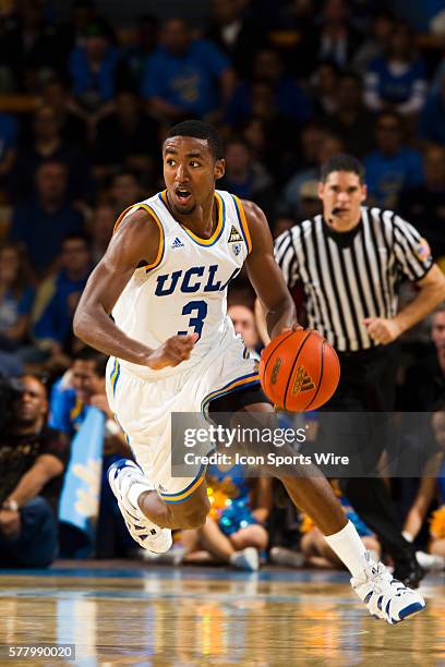 Bruins guard Malcolm Lee during the NCAA Men's Basketball regular season game between the St. John's Red Storm and the UCLA Bruins at Pauley Pavilion...