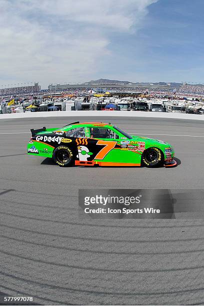 Danica Patrick racing in the Nationwide Sam's Town 300 race, at the Las Vegas Motor Speedway, Las Vegas, Nv. Mark Martin went on to Victory Lane,...