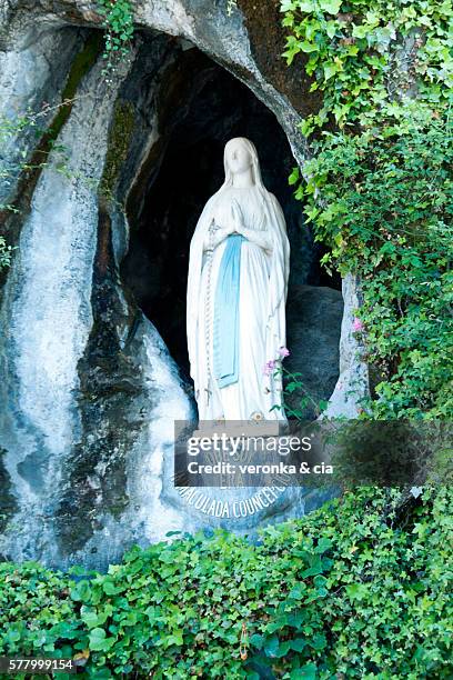 our lady of lourdes - our lady of lourdes stock pictures, royalty-free photos & images