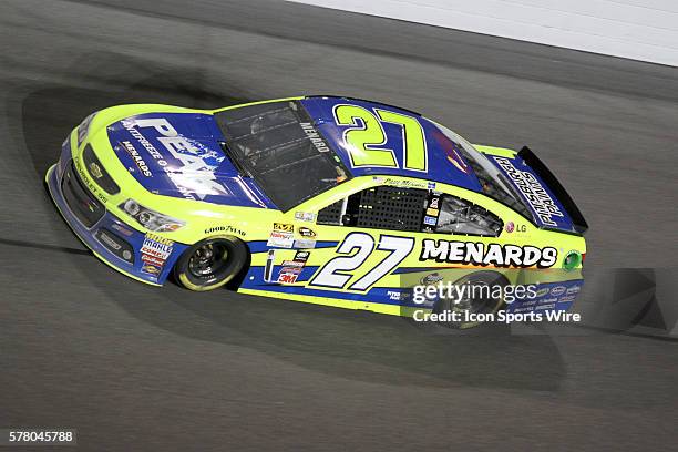 Paul Menard during the running of the NASCAR Sprint Cup Series Budweiser Duel race at Daytona International Speedway in Daytona, Florida