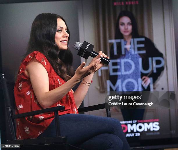 Mila Kunis attends AOL Build Speaker Series to discuss "Bad Mom" at AOL HQ on July 20, 2016 in New York City.