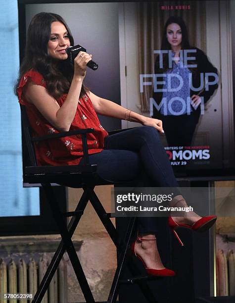 Mila Kunis attends AOL Build Speaker Series to discuss "Bad Mom" at AOL HQ on July 20, 2016 in New York City.