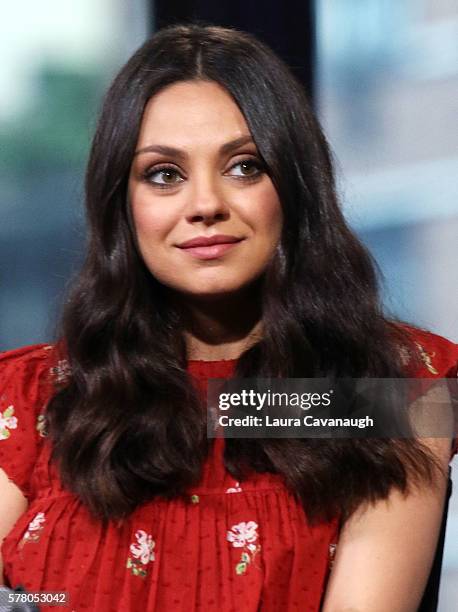 Mila Kunis attends AOL Build Speaker Series to discuss "Bad Mom" at AOL HQ on July 20, 2016 in New York City.