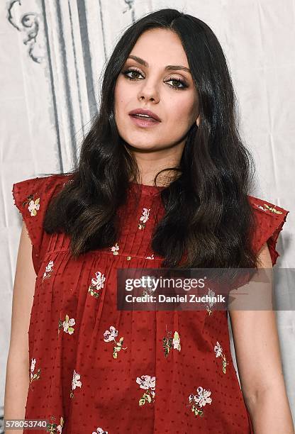 Mila Kunis attends AOl Build to discuss her new movie 'Bad Mom' at AOL HQ on July 20, 2016 in New York City.