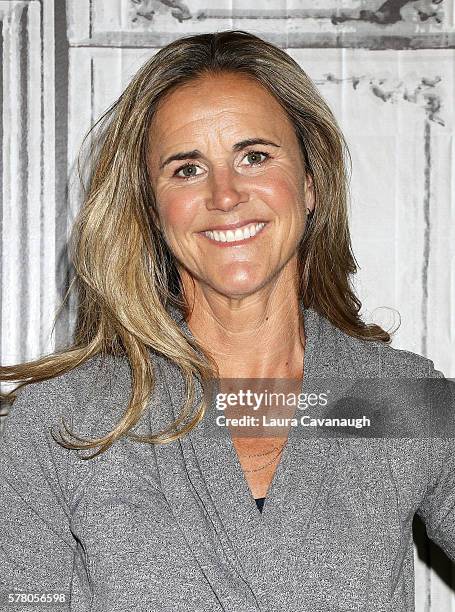 Brandi Chastain attends AOL Build Speaker Series to discuss the Olympic Games at AOL HQ on July 20, 2016 in New York City.